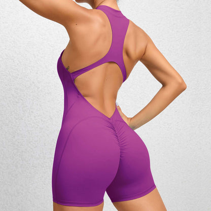 Yoga Jumpsuit Sleeveless purple