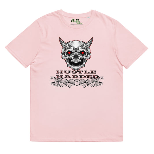 Cool Skull T-shirt "Hustle Harder"