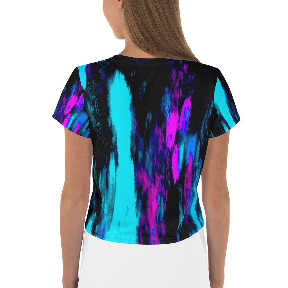 Brush Strokes Crop Tee By CRuDDy LyfeStyles