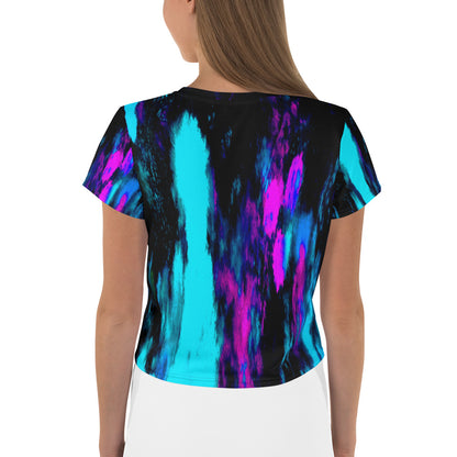 Brush Strokes Crop Tee By CRuDDy LyfeStyles