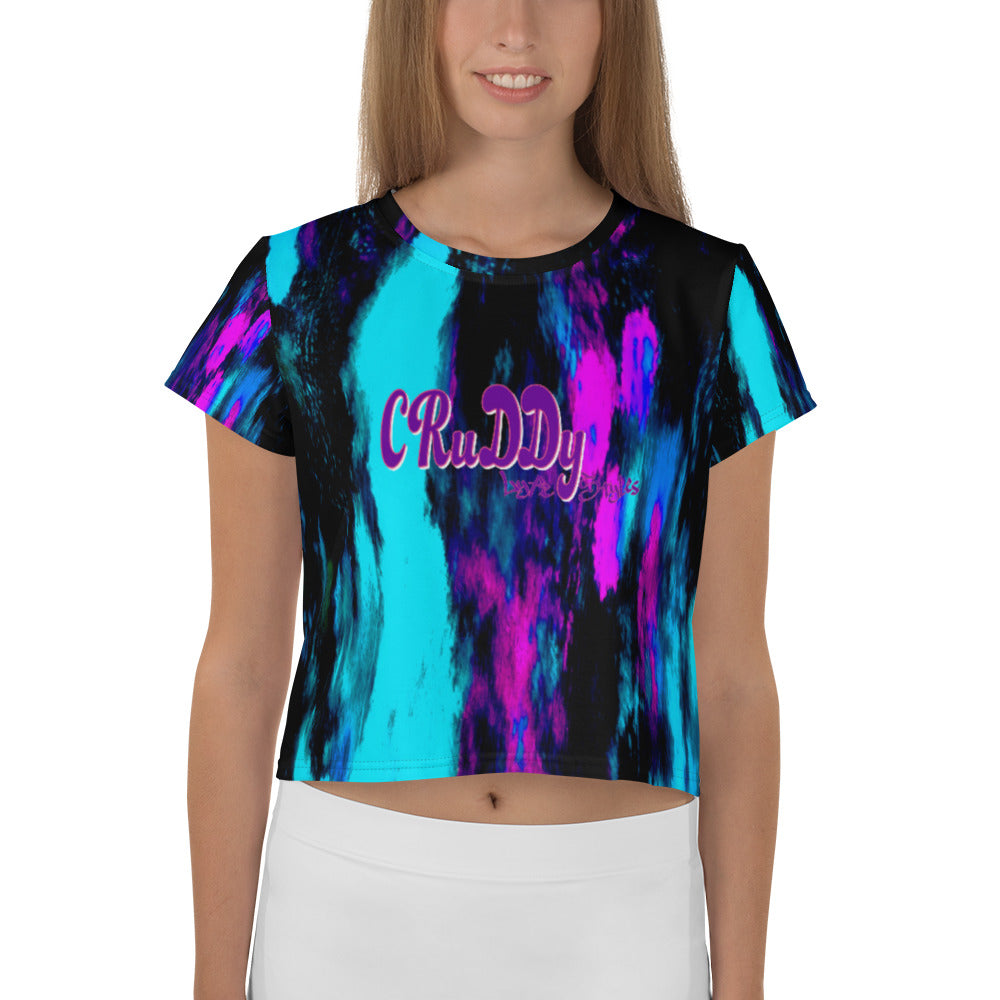Brush Strokes Crop Tee By CRuDDy LyfeStyles