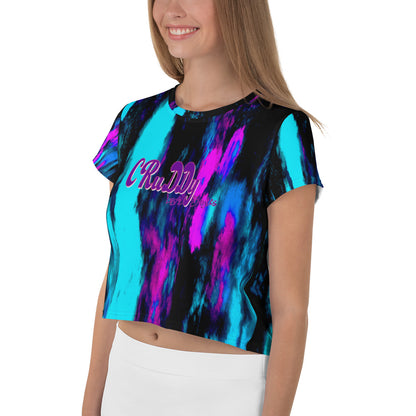 Brush Strokes Crop Tee By CRuDDy LyfeStyles
