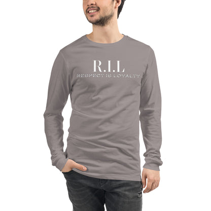 Long Sleeve Tee Respect Is Loyalty "The R.I.L. Collection" unisex